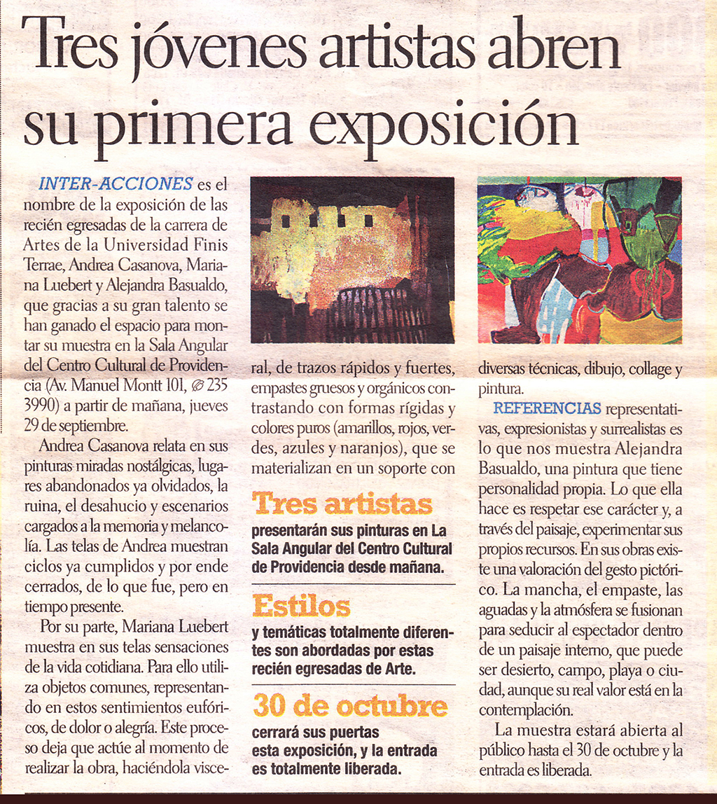 2005 Diario Hora Libre, Santiago